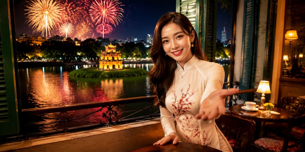 Người Hà Nội uống cà phê buổi sáng và kiểm tra khuyến mãi trên điện thoại trước khi nạp tiền