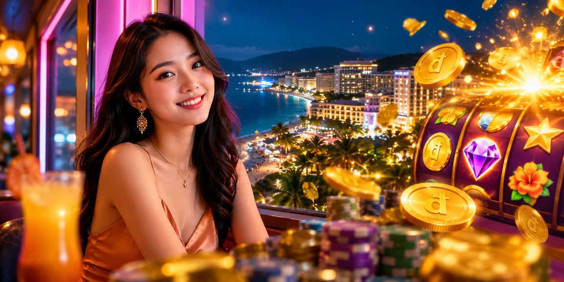 Người chơi thư giãn với slot game và cà phê tại Phú Quốc, trải nghiệm giải trí trực tuyến 793